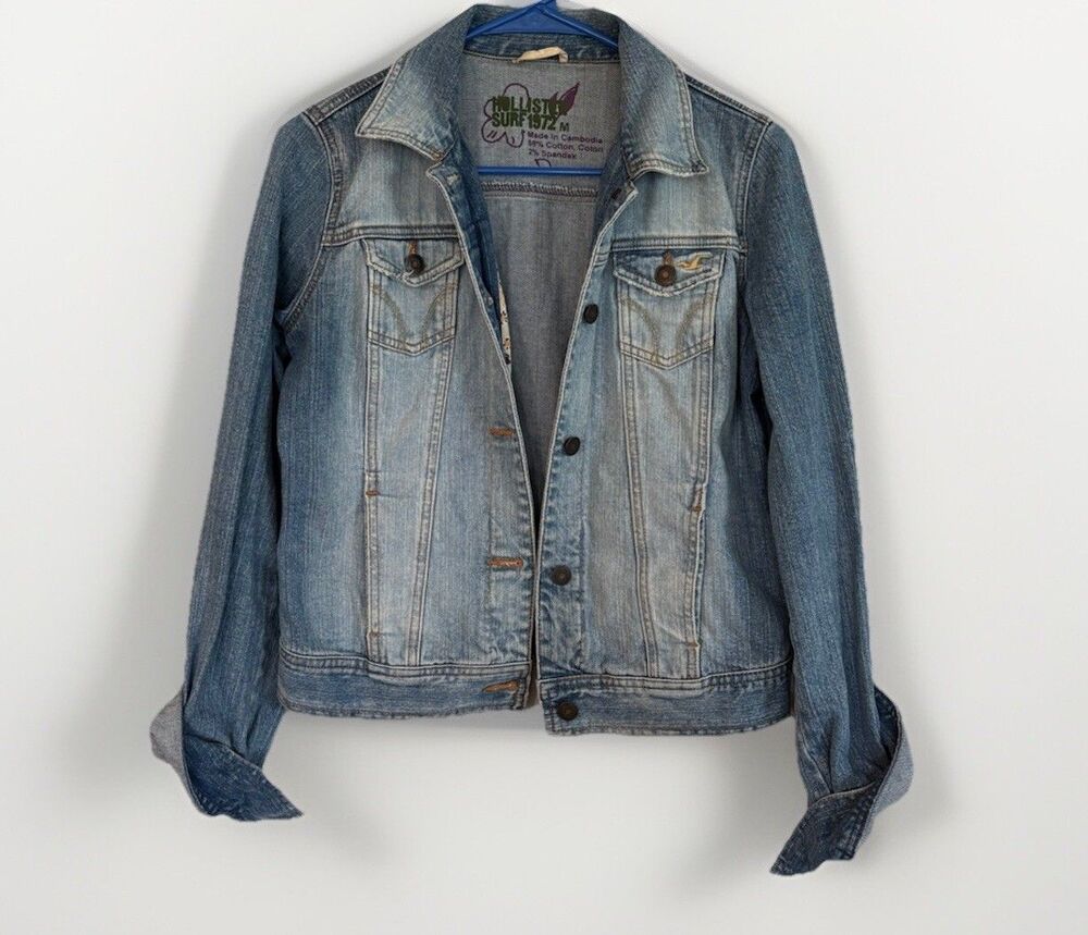 VTG Holllister Denim Jean Jacket Size M
